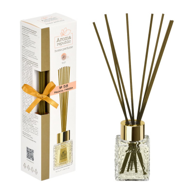 Ароматический диффузор в стеклянном флаконе Aroma republic №58 Magical freesia, 50 мл