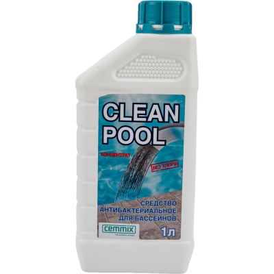 Антибактериальное средство для бассейнов CEMMIX Clean Pool 1 л