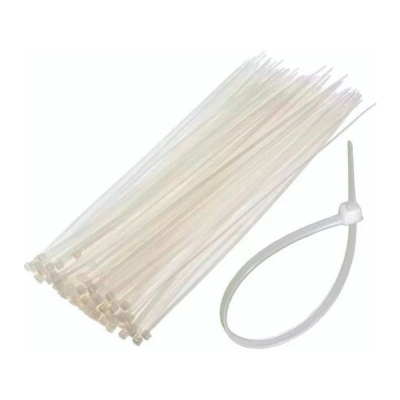 Стяжки Крепстор нейлоновые Fortisflex бел. (упак100 шт) 5х300