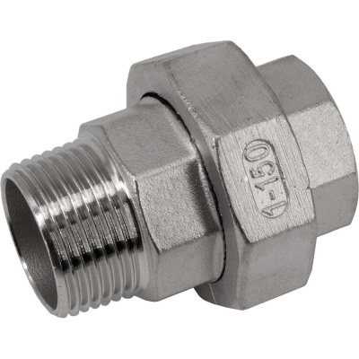 Американка NEWKEY нр/вр нержавеющая, AISI316 DN25 (1), (CF8М), PTFE, PN16 NK-ADM25/6