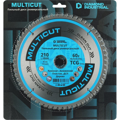Diamond Industrial Диск пильный по мультиматериалам 210x30 мм Z=60 TCG