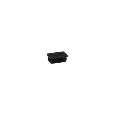Заглушка для труб ЦММ прям.30х60мм черная, (25 шт)