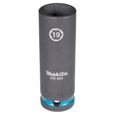 Головка ударная удлиненная торцовая Impact Black 19x81.5 мм, 1/2"DR Makita