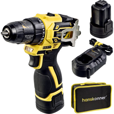 Аккумуляторный шуруповерт Hanskonner HCD1645BLC
