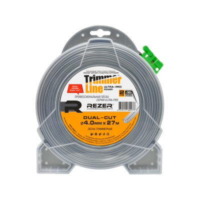 Леска Ultra-pro DUAL-CUT 4.0мм27м квадр. (10/20шт. в кор.) Rezer