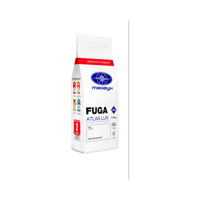 Цементная затирка Тайфун Fuga ATLAS LUX № 001 цвет белый, мешок 2 кг