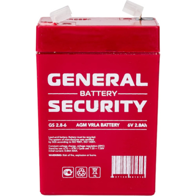 Аккумулятор GS2.8-6 GENERAL SECURITY