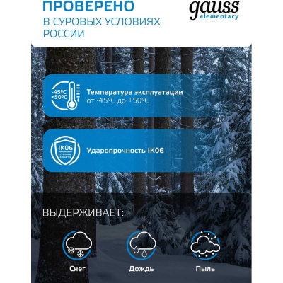 Светодиодный прожектор Gauss LED 100W IP65 6500К
