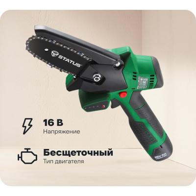 Бесщеточная аккумуляторная цепная пила STATUS CP 115