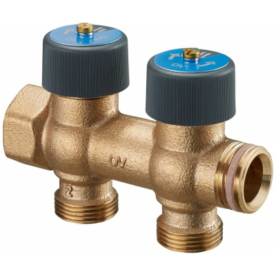 Гребёнка Oventrop 3/4", Multidis R 2, количество отводов-2, выход-3/4"