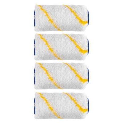 Валик Tulips Tools Tulips decor Yellow, полиакрил, 100 мм, ворс 9 мм, набор 4 шт