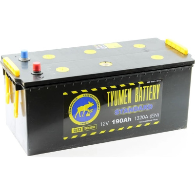 Аккумуляторная батарея TYUMEN BATTERY Тюмень standard 6ст -190 l росс.конус