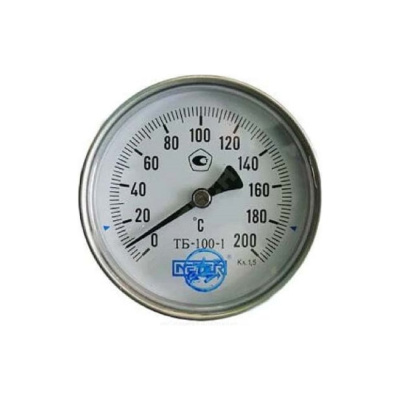 Термометр МЕТЕР ТБ-100-1 T=0..160 С, L=40 мм кл.1,5 (с латун.гильзой G1/2) 2939