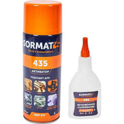 Набор для экспресс склеивания универсальный SORMAT MDF KIT 435