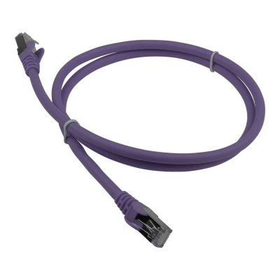 Патч-корд RJ45 - RJ45 LANMASTER 4 пары, S/FTP, категория 6A, 7 м, фиолетовый, LSZH