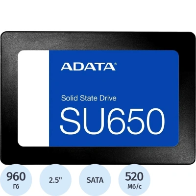 SSD накопитель ADATA SSD Ultimate SU650(ASU650SS-960GT-R), 960GB, SATA3