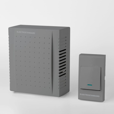 Электрический звонок Elektrostandard DBQ26M WM 1M IP44 бытовой дверной серый