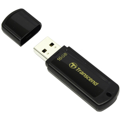 Флеш-память Transcend JetFlash 350, 16Gb, USB 2.0, чер, TS16GJF350