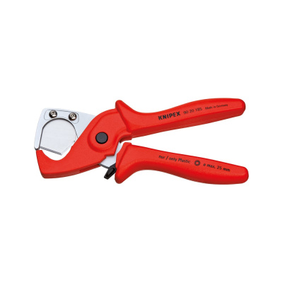 Труборез-ножницы для шлангов и защитных труб KNIPEX PlastiCut 25 мм, L-185 мм, подвес