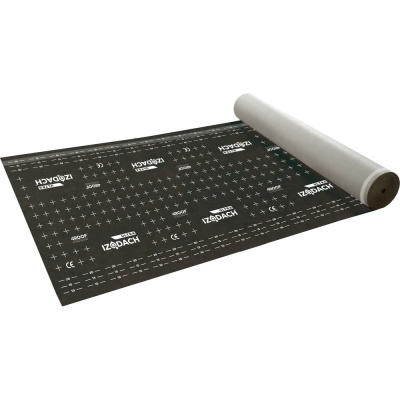 Диффузионная мембрана 4Roof IZODACH ULTRA (2S), 1.5x50 м, 3 слоя и 2 клейкие полосы, плотность 185 гр/м2