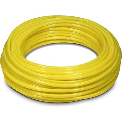 Трубка-шланг полиамидная PA12 8x6 жёлтая 25 метров PA 12 8x6 (YELLOW) Gapex yellow/25m
