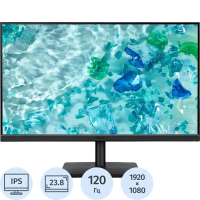 Монитор Acer Vero (UM.QV7CD.G02)23,8/FHD/IPS/120Hz/250cd/4ms/HDMI/DP