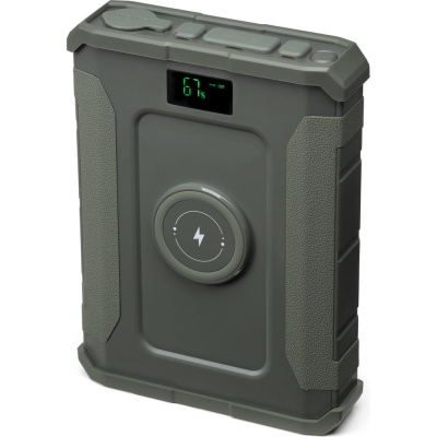 Внешний аккумулятор WATTICO с авторозеткой 12В походный Warrior Pro 60000mah, фонарь, защита от брызг