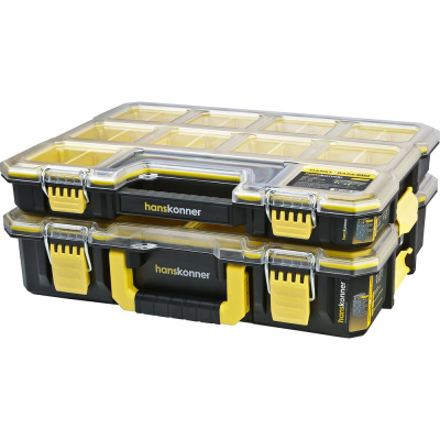 Комплект органайзеров Hanskonner 2шт DUALKIT система хранения HANSTORAGE PLUS, 440x354x170мм HSP2KIT