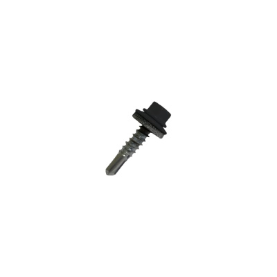 Кровельный саморез Rizzel 4,8x50 RAL 9005 сверло №1, 150 шт