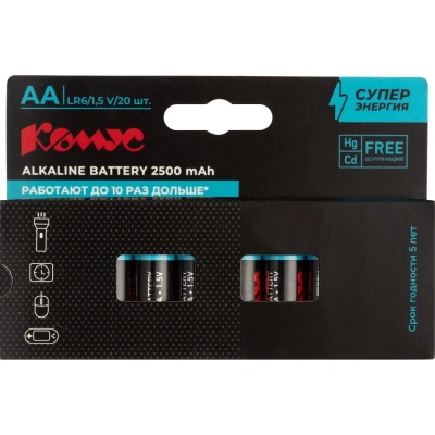 Батарейка Комус AA/LR06 уп/20шт