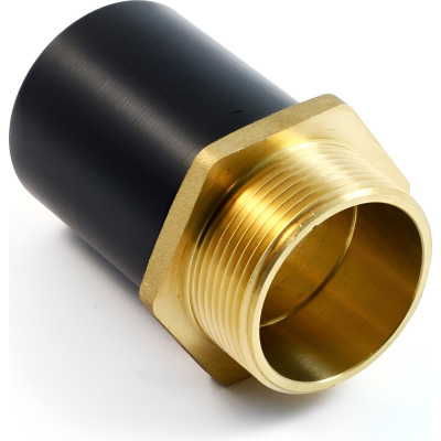 Переход Fox Fittings ПЭ/латунь НР 63 мм, 2F