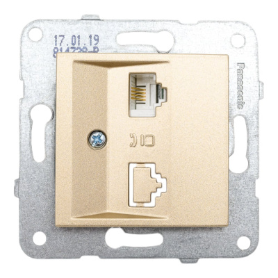 Розетка Panasonic модуль TF бронза Karre Plus