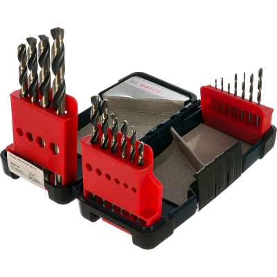 Набор сверл HSS PointTeQ 1-10 мм, 18 шт., TBox Bosch