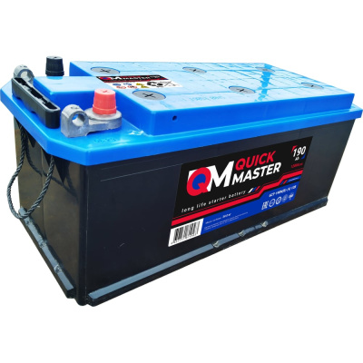 Аккумуляторная батарея QUICK MASTER серия SP (Special ) 6СТ-190 (R)-(4) 1200A для грузового автомобиля