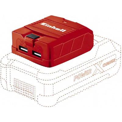 Адаптер питания Einhell TE-CP 18 Li USB-Solo - это практичный и мобильный внешний источник подзарядки для мобильных