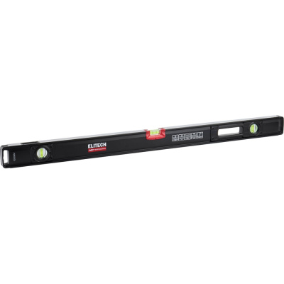 Уровень пузырьковый Elitech 100 см, 3 глазка 320304 HD