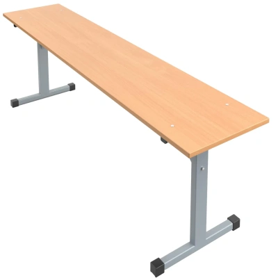 Скамья MET 180x32x46 ЛДСП бук/серый НОВ