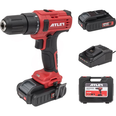 Аккумуляторная дрель шуруповерт ATLET CDT218D8