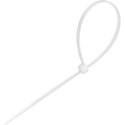 Стяжка (хомут) 200 мм x 3,6 мм,Bigtech BT-CT-200-36-W,нейлон,бел,100 шт/уп