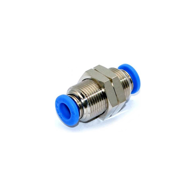 Прямой пневматический фитинг цанговый HIMPT PMM 12