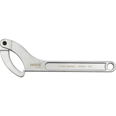 Сегментный шарнирный ключ YATO 120-180 мм, с крючком