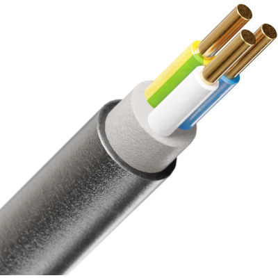 Кабель ELITRON ВВГнг(А)-LS 3х10 ОК (N PE) 0.66кВ 10м