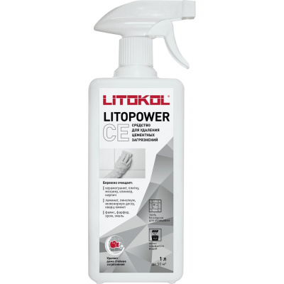 Средство для удаления цементных загрязнений LITOKOL LITOPOWER CE 1 л