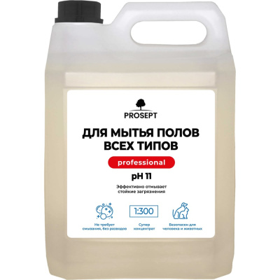 Супер концентрированное щелочное моющее средство для уборки сильных загрязнений PROSEPT ВИМФ-5