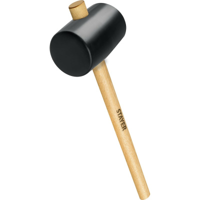Чёрная резиновая киянка STAYER 900 г