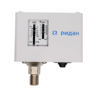Реле давления Ридан kpi38r, диапазон 8..32 бар, дифф. 2..6 бар, присоединение g ¼