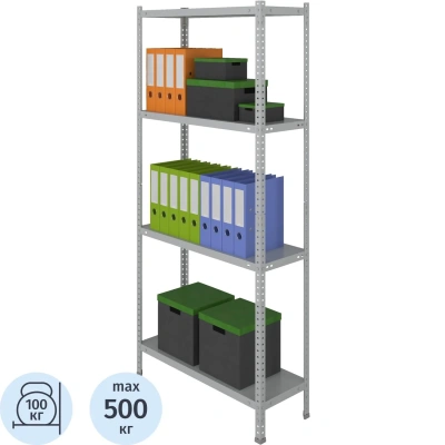 Стеллаж металлический Cobalt Shelf MS KD 800x300/4 полки