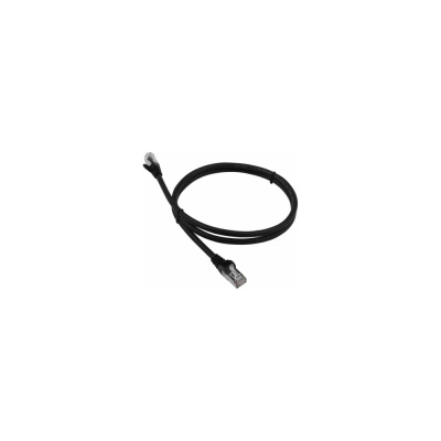Патч-корд LANMASTER RJ45 - RJ45, 4 пары, FTP, категория 6, 2 м, черный, LSZH