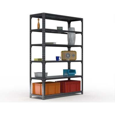 Стеллаж Kit Comfort 2400х1300х600, 7 полок, серый