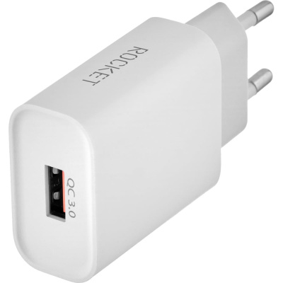 Сетевое зарядное устройство ROCKET Slot 18W, USB-A